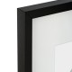 Cadre photo en bois 40X50cm MANU - Noir