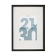 Cadre photo en bois 21X30cm MANU - Noir