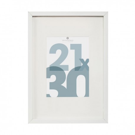 Cadre photo en bois 21X30cm MANU - Blanc