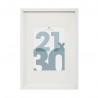 Cadre photo en bois 21X30cm MANU - Blanc