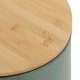 Poubelle ronde couvercle en bambou 30L MODERN COLOR - Vert