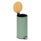 Poubelle ronde couvercle en bambou 30L MODERN COLOR - Vert