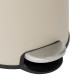 Poubelle ronde couvercle en bambou 30L MODERN COLOR - Beige lin