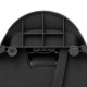 Poubelle en métal à couvercle en bambou 30L MODERN COLOR - Noir