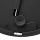 Poubelle en métal à couvercle en bambou 30L MODERN COLOR - Noir