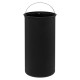 Poubelle en métal à couvercle en bambou 30L MODERN COLOR - Noir