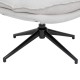 Fauteuil pivotant HARPER - Blanc lin