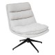 Fauteuil pivotant HARPER - Blanc lin
