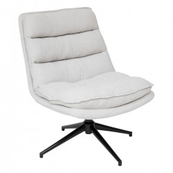 Fauteuil pivotant HARPER - Blanc lin