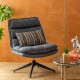 Fauteuil pivotant HARPER - Gris foncé