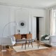 Lampadaire à abat-jour boule H185cm GEDA - Blanc