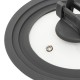Couvercle universel avec repose cuillère D16/18/20cm SILITOP - Noir