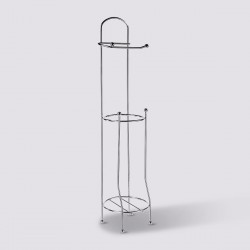 Dérouleur de papier WC en métal chromé