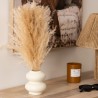 Composition pampa avec vase GLEN - Blanc