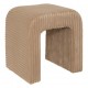Pouf en velours côtelé SEVI - Beige