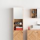Meuble haut avec porte miroir BATH N MODUL - Bois