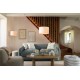Lampadaire en bouclette H150cm TINA - Doré