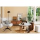 Fauteuil pivotant HARPER - Blanc lin
