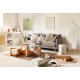 Miroir mural organique 160X58cm EMILY - Blanc