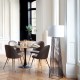 Table à manger ronde D102cm ELIAS - Bois