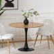 Table à manger ronde D102cm ELIAS - Bois