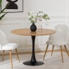 Table à manger ronde D102cm ELIAS - Bois