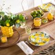 Assiette de dessert en porcelaine D19cm CITRONS