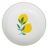 Assiette creuse en porcelaine D20cm CITRONS