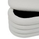 Banc coffre en bouclette GIULIA - Blanc