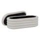 Banc coffre en bouclette GIULIA - Blanc