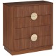 Commode WANY - Bois effet noyer