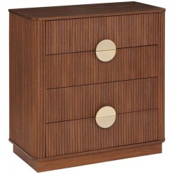 Commode WANY - Bois effet noyer