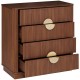 Commode WANY - Bois effet noyer