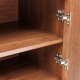 Meuble TV WANY - Bois effet noyer