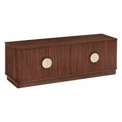 Meuble TV WANY - Bois effet noyer