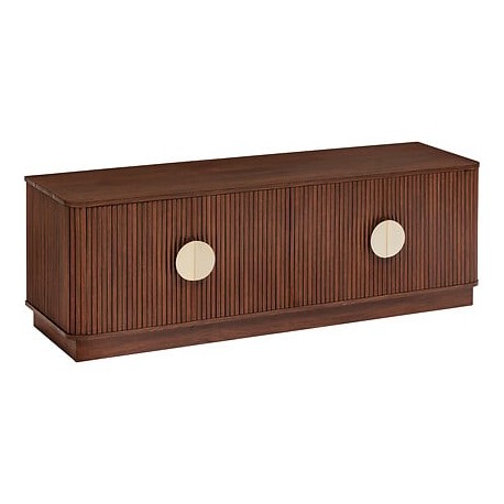 Meuble TV WANY - Bois effet noyer