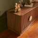 Meuble TV WANY - Bois effet noyer