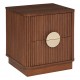 Table de chevet WANY - Bois effet noyer