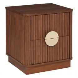 Table de chevet WANY - Bois effet noyer