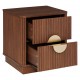 Table de chevet WANY - Bois effet noyer