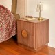 Table de chevet WANY - Bois effet noyer