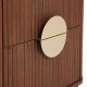 Table de chevet WANY - Bois effet noyer