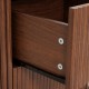 Table de chevet WANY - Bois effet noyer
