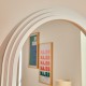 Miroir arche 160X58cm EMILY - Blanc