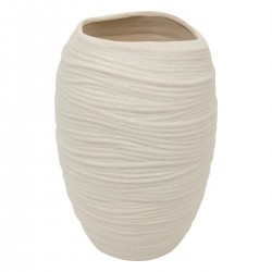 Vase en céramique H31,5cm PRUDI - Ivoire
