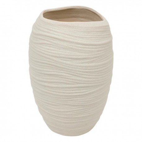Vase en céramique H31,5cm PRUDI - Ivoire