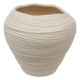 Vase en céramique H20cm PRUDI - Ivoire