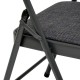 Chaise pliante en tissu FLEXY - Gris chiné