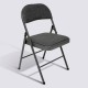 Chaise pliante en tissu FLEXY - Gris chiné