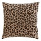 Coussin en velours 40X40cm LYNRA - Motifs léopard